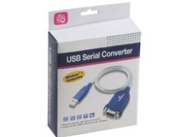 Microconnect USBADB, Harmaa, 1,8 m, USB A-tyyppi, DB-9, Uros, Uros