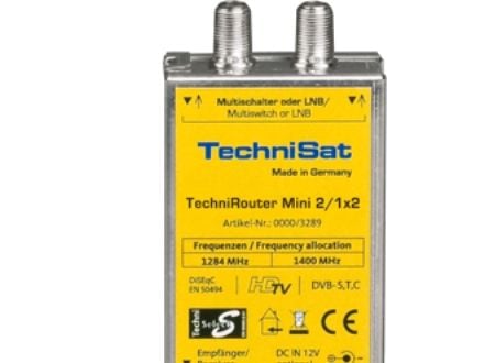 TechniSat TechniRouter Mini 2/1x2, 185 mm, 180 mm, 40 mm, 212 g
