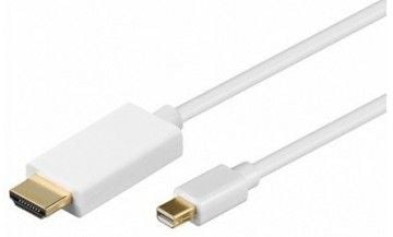 M-CAB - Adapterkabel - Mini DisplayPort hann til HDMI hann - 1 m - hvit