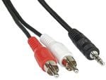 InLine 89939, Hankjønn, 3.5mm, Hankjønn, 2 m, Sort