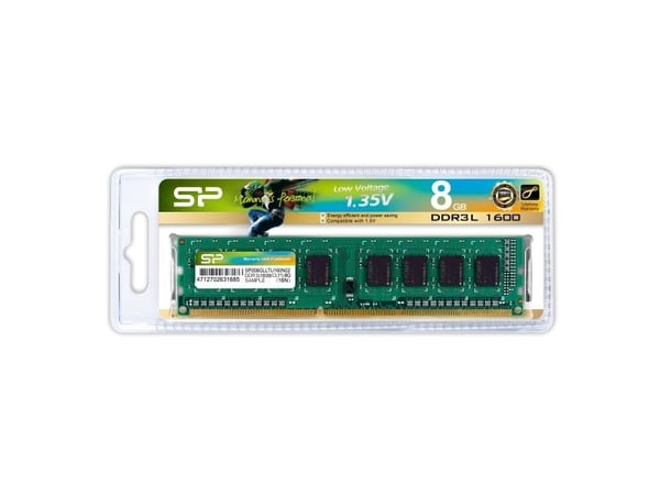 SILICON POWER - DDR3L - modul - 8 GB - DIMM 240-pin - 1600 MT/s / PC3L-12800 - CL11 - 1.35 V - ikke-bufret - ikke-ECC
