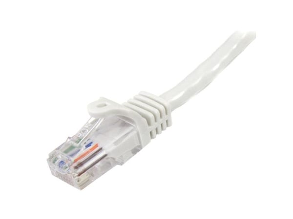 Startech CAT5e Cable - 7 m White Ethernet Cable - Snagless - CAT5e Patch Cord - CAT5e UTP Cable - RJ45 Network Cable - Koblingskabel - RJ-45 (hann)...