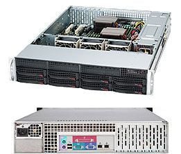 Supermicro SC825 TQC-600LPB - Rackmonterbar 2U - utvidet ATX (E-ATX) - SATA/SAS - hot-swap 600 watt - svart