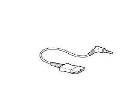 Poly - Headset-adapter - Snabburkoppling hane till mikrojack hane högervinklad - 45.7 cm - för Poly PTH100, PTH200; Supra PTH-100