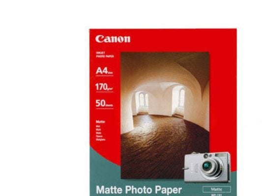 Canon MP-101 - Matt - A4 (210 x 297 mm) 50 ark fotopapir - for PIXMA iP90, iX7000, MG8250, MP490, MP550, MP560, MP960, MX330, PRO-1, PRO-10, 100, T...