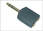 MicroConnect - Audioadapter - mini-phone stereo 3.5 mm hunn til stereojakk hann