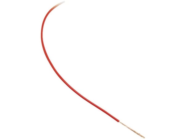 BKL Electronic tråd LiY 1 x 0,25 mm² vit 100 m