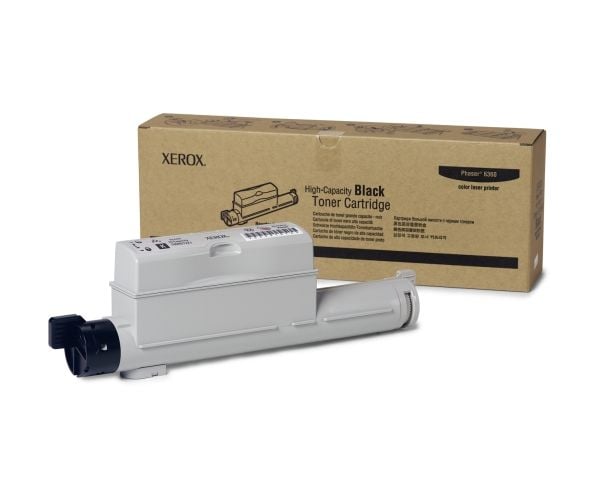 Xerox Musta Riittoväriainekasetti, Phaser 6360, Musta
