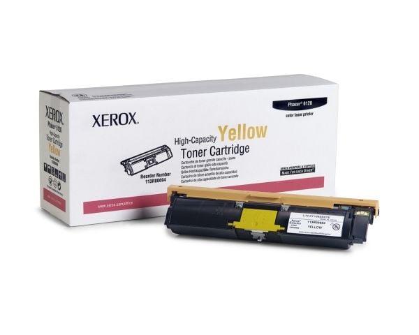 Xerox Phaser 6120 - Høykapasitets - gul - original - tonerpatron - for Phaser 6115MFP/D, 6115MFP/N, 6120, 6120N, 6120VN