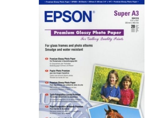 Epson Premium - Blank - Super A3/B (330 x 483 mm) - 255 g/m² - 20 ark fotopapir - for SureColor SC-P700, P7500, P900, P9500, T2100, T3100, T3400, T...