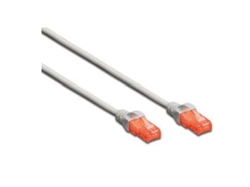 DIGITUS Professional - Koblingskabel - RJ-45 (hann) til RJ-45 (hann) - UTP - CAT 6 - IEEE 802.3 - halogenfri, formstøpt, uten hindringer - grå