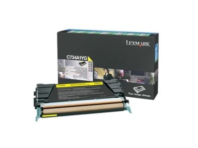 Lexmark C734A1YG, 6000 sivua, Keltainen, 1 kpl