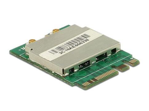 DeLock Module M.2 Key A+E hanne > WLAN 11ac/a/b/g/n + Bluetooth 4.0 - Nettverksadapter - M.2 Card - Bluetooth 2.1, Bluetooth 3.0, Bluetooth 4.0, 80...