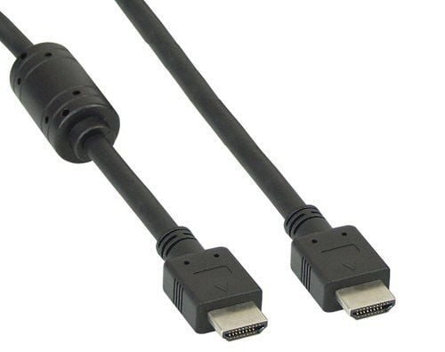 InLine HDMI-kaapeli - HDMI 19pin (M) - HDMI 19pin (M) - 5 m - musta - ferriitillä (17605)