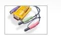 ATEN 2L-5305P - Kabel för tangentbord/mus/video/ljud - 15 pin D-Sub (DB-15), minijack (hane) till PS/2, HD-15 (VGA), minijack (hane) - 5 m - för AT...