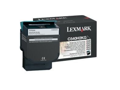 Lexmark C540H2KG, 2500 sivua, Musta, 1 kpl