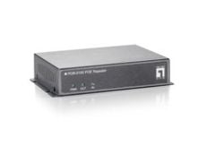 LevelOne POR-0100 PoE Repeater - Forsterker - 100Mb LAN - 10Base-T, 100Base-TX - opp til 100 m