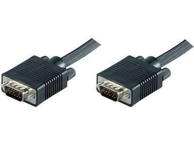 MicroConnect - VGA-kabel - HD-15 (VGA) (hann) til HD-15 (VGA) (hann) - 7 m - formstøpt, tommelskruer - svart