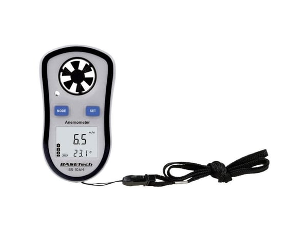 Basetech BS-10AN Anemometri 0,1-30 m/s lämpötilanmittaustoiminnolla varustettuna