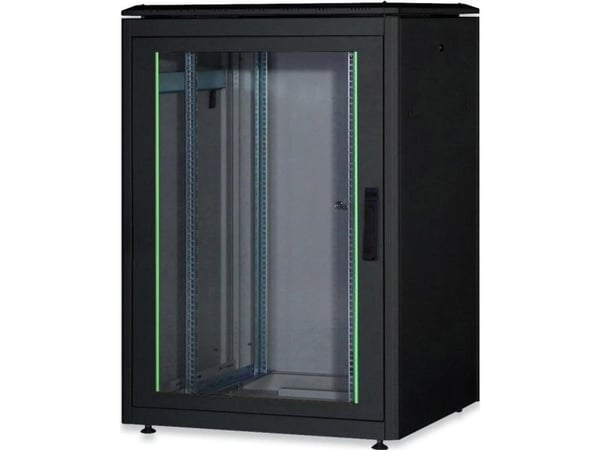 Digitus Unique DN-19 22U-8/8-B-1 - Rack skap - svart, RAL 9005 - 22U - 19"