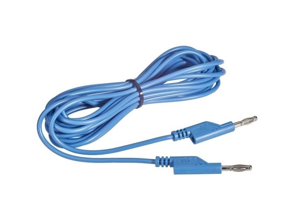 VOLTCRAFT MS5/BL Testijohto Teräliitin 4 mm Teräliitin 4 mm 5,00 m Sininen 1 kpl 1 kpl