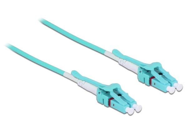 Delock - Nettverkskabel - LC multimodus (hann) til LC multimodus (hann) - 2 m - fiberoptisk - 50 / 125 mikroner - OM3 - halogenfri, uniboot - akvam...