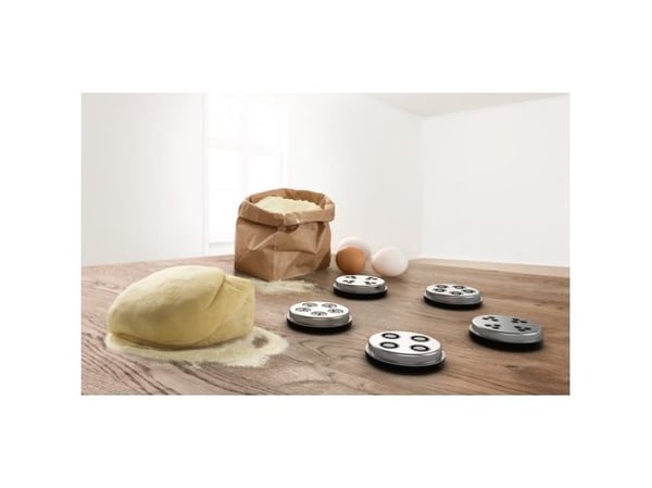 Bosch MUZ9PP2 - Platesett for pastamakertilbehør - for kjøttkvern - for OptiMUM MUM9A66R00, MUM9AX5S00, MUM9D33S11, MUM9DT5S41, MUM9GX5S21, MUM9Y43...