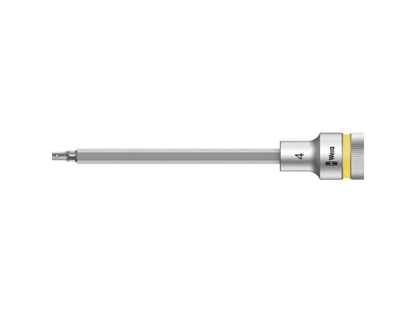 Wera 05003840001, Stikkontakt, 1/2", Metrisk, 1 hoder, 4 mm, Kromvanadiumstål
