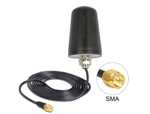 Delock - Antenne - Smart Home - 0 dBi - rundtstrålende - innendørs / utendørs, takmonterbar