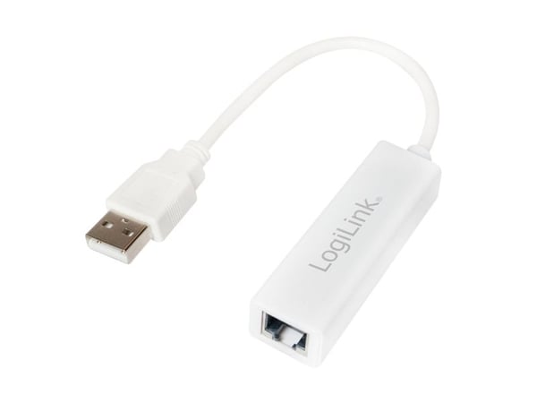 LogiLink Fast Ethernet USB 2.0 till RJ45-adapter - Nätverksadapter - USB 2.0 - 10/100 Ethernet