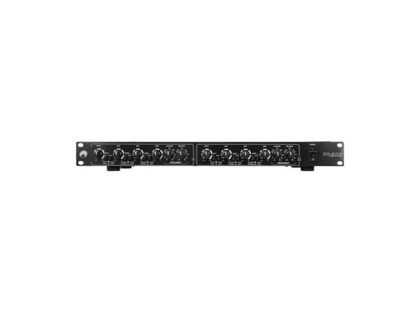 Omnitronic 10355636, Aktiv crossover, 3-veis systems, 0 - 230 V, Svart, 100 dB, 483 mm