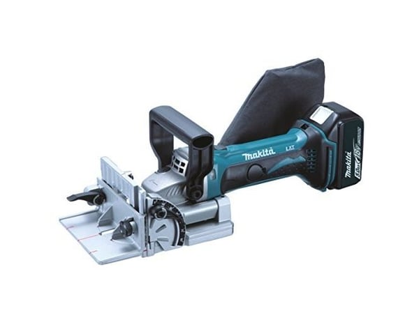 Makita DPJ180 - Biscuit joiner - trådløs - 100 mm - 2 batterier - 18 V