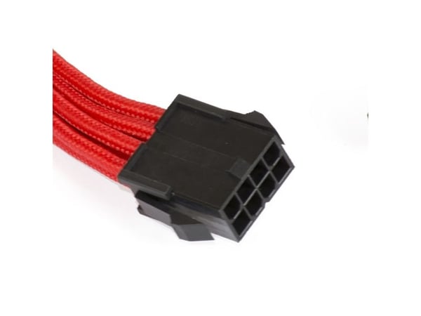 Phanteks - Strømforlengelseskabel - 8-pins PCIe-strøm (hann) til 4-pin intern strøm (hunn) - 50 cm - rød