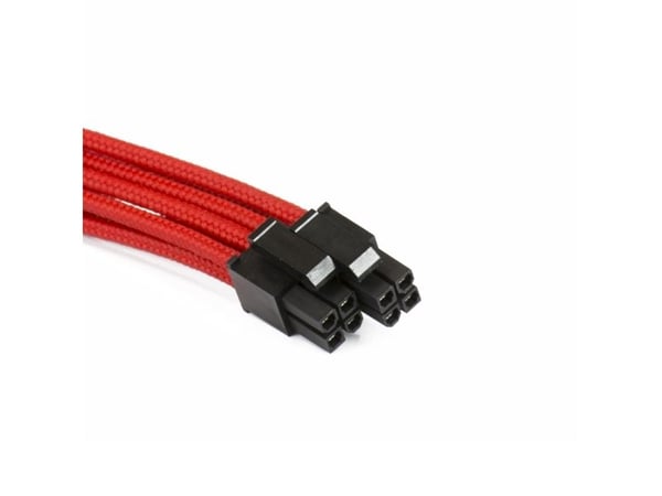 Phanteks - Strømforlengelseskabel - 8-pins PCIe-strøm (hann) til 4-pin intern strøm (hunn) - 50 cm - rød
