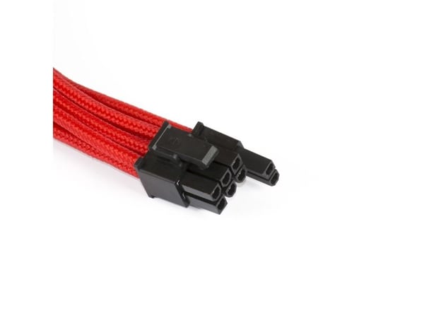 Phanteks - Strømforlengelseskabel - 8-pins PCIe-strøm (6+2) (hunn) til 8-pins PCIe-strøm (hann) - 50 cm - rød