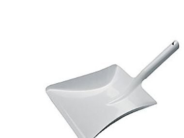 VIKAN Sopskopa, metall, 245 mm, vit Kraftig sopskyffel i metall som tål glöd och aska.