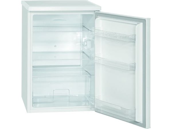 Bomann VS 2185 - Kylskåp - bredd: 56 cm - djup: 57.6 cm - höjd: 84.5 cm - 133 liter - Klass E - vit