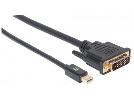 Manhattan 152150, 1,8 m, Mini DisplayPort, DVI-D, Hankjønn, Hankjønn, Rett