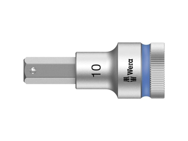 Wera 05003825001, Stikkontakt, 1/2", Metrisk, 1 hoder, 10 mm, Kromvanadiumstål