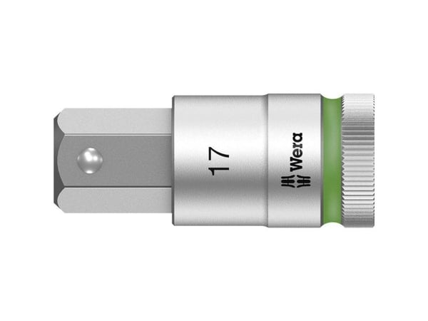 Wera 05003828001, Stikkontakt, 1/2", Metrisk, 1 hoder, 17 mm, Kromvanadiumstål