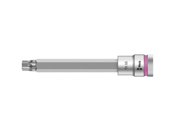 Wera 05003857001, Stikkontakt, 1/2", 1 hoder, T55, Kromvanadiumstål, Kromfarget