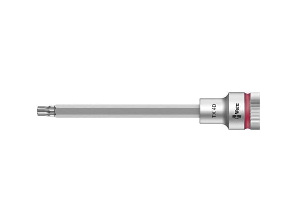 Wera 05003854001, Stikkontakt, 1/2", 1 hoder, T40, Kromvanadiumstål, Kromfarget
