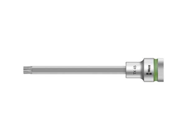 Wera 05003855001, Stikkontakt, 1/2", 1 hoder, T45, Kromvanadiumstål, Kromfarget