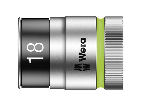 Wera 05003738001, 1 stykker, Sekskantet, 25,4 / 2 mm (1 / 2"), 18 mm, 18 mm