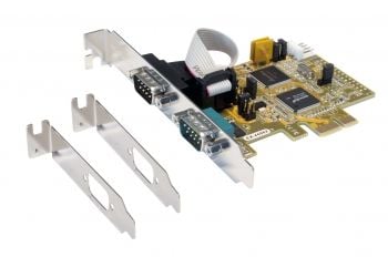 Exsys EX-44062 - Seriell adapter - PCI Express x1 lavprofil - RS-232/V.24 x 2
