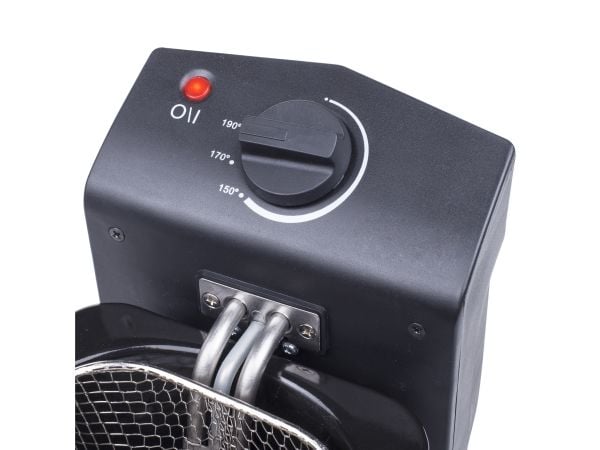 Tristar FR-6919, Frityrkoker, 2 l, 150 °C, 190 °C, Single/enkelt, Sort, Rustfritt stål