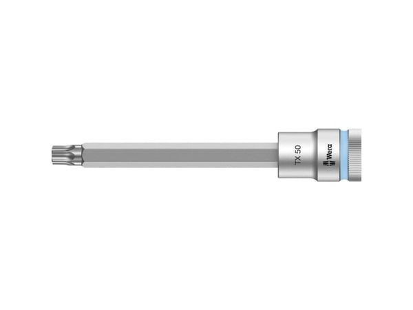 Wera 05003856001, Stikkontakt, 1/2", 1 hoder, T50, Kromvanadiumstål, Kromfarget