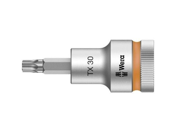 Wera 05003833001, Stikkontakt, 1/2", 1 hoder, T30, Kromvanadiumstål, Kromfarget