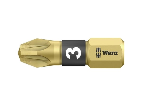 Wera 855/1 BDC PZ, 1 stykker, Pozidriv, PZ 3, 25 mm, 7 mm, 7 mm