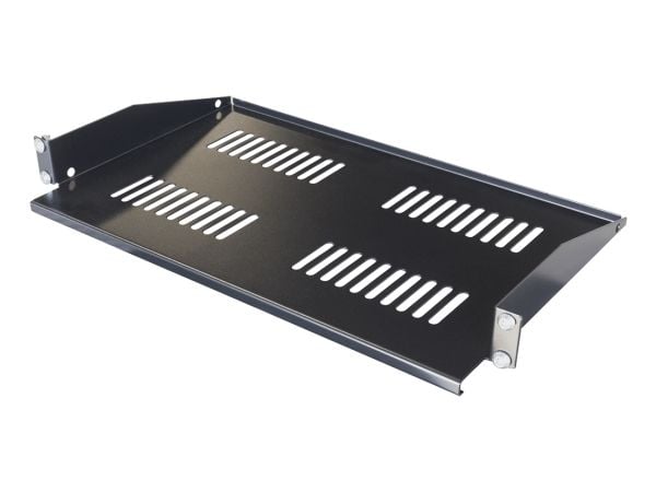 Kiinteä hylly TOTEN G-sarjaan, 1U, 266,7 mm syvä, 475 mm syvä ja sitä syvemmät / 19-FH16G